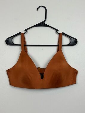 Skims Wireless Form T-Shirt Demi Wireless Lightly Padded Bra 42B Brown